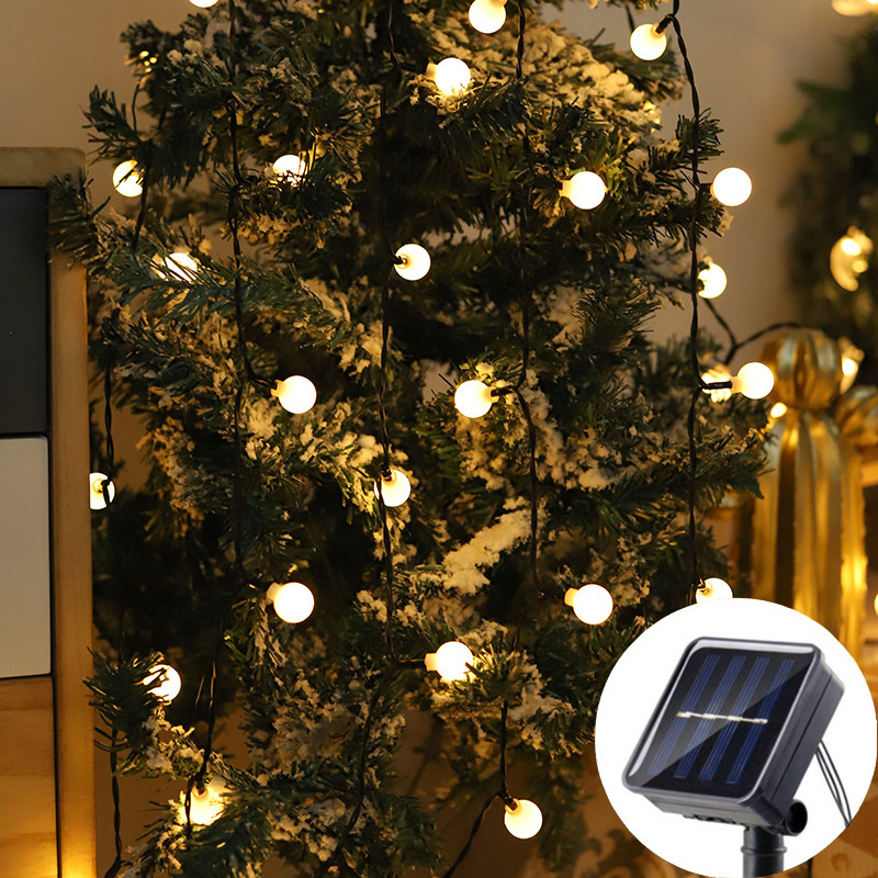 100LED Ball Garland Fairy Ligh - Solar Fairy String 评论和价格