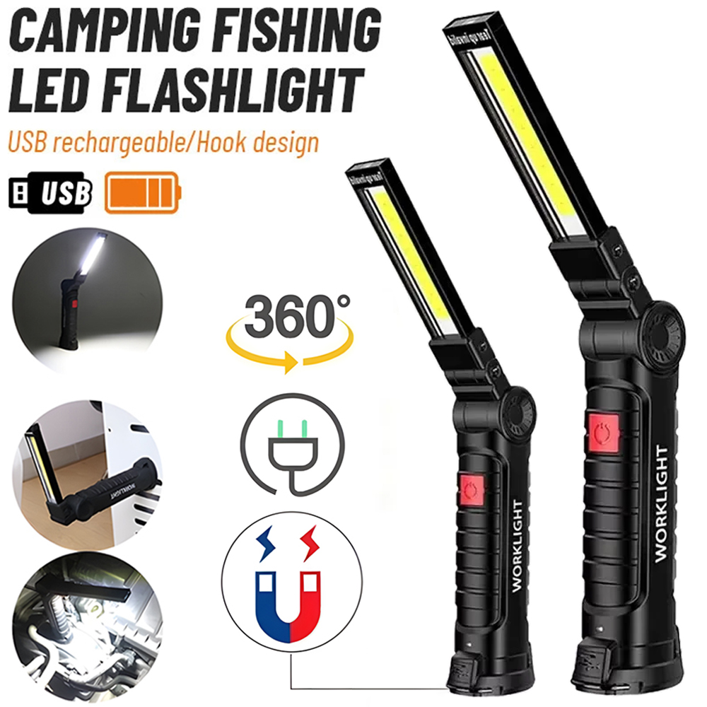 LED COB Flashlight USB Recharg - Outdoor Lighting Landscape 评论和价格