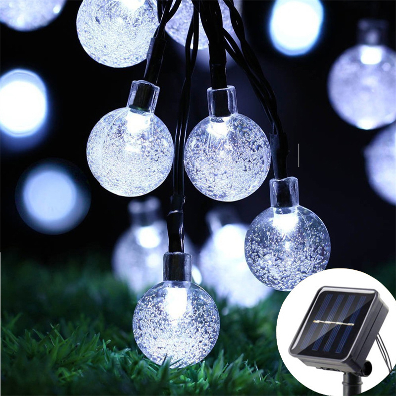 20/50/100 LED Solar Power Crys - Outdoor Lighting For Gazebo 评论和价格