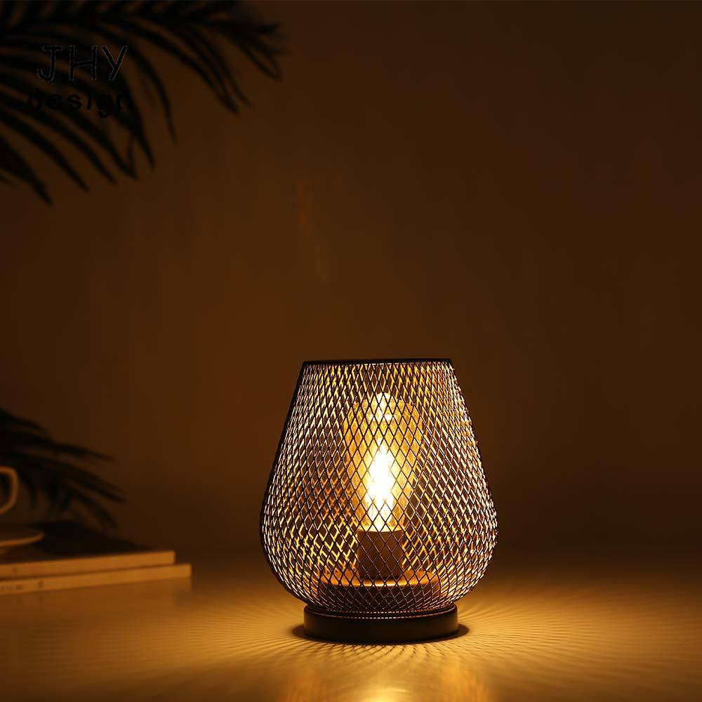 Metal Cage Table Lamp LED Lant - Outdoor Lighting Accent 评论和价格