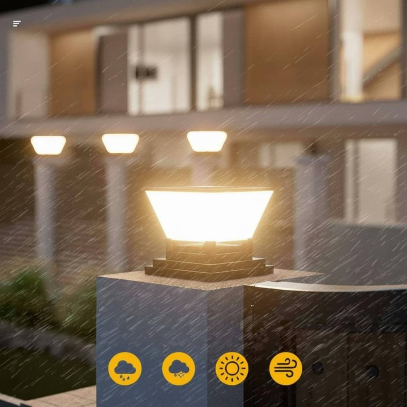 Solar Post Light Water Resista - Outdoor Lighting Ip65 评论和价格