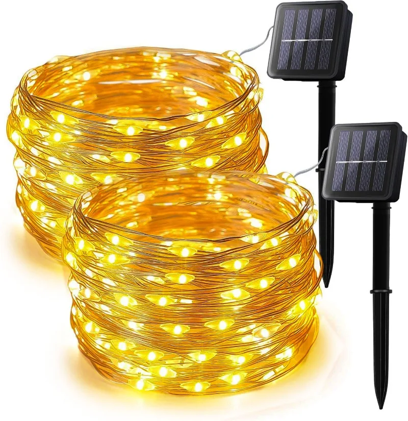 Solar Fairy Lights Outdoor Wat - Solar Fairy String 评论和价格
